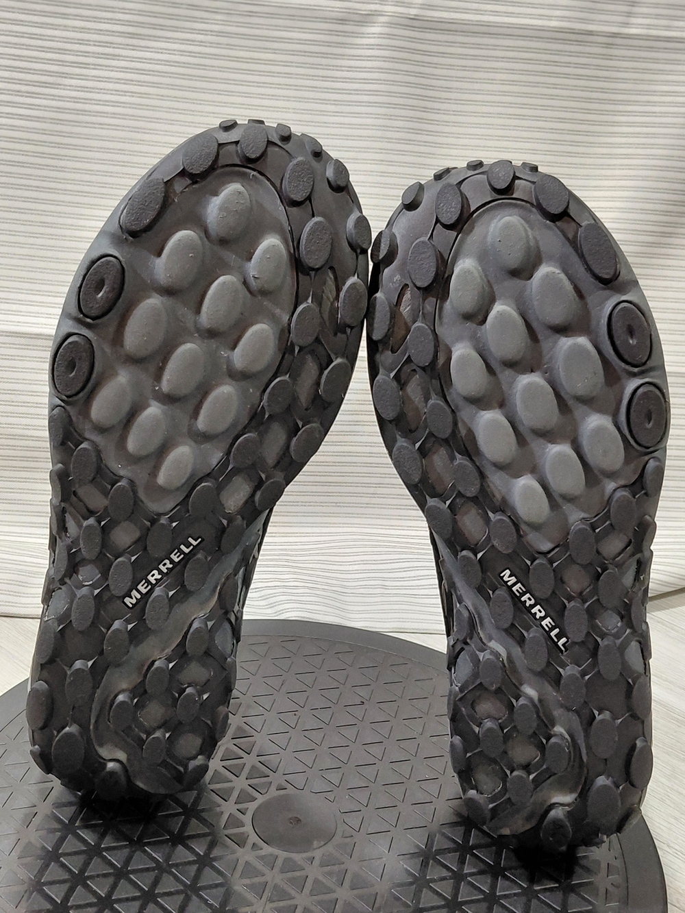 Merrell Womens Jungle Lace Trail Hiking Shoes Black Suede Two Tone Grey SIZE W9 - Picture 10 of 16